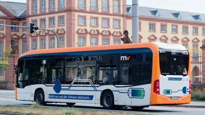 Mannheim zählt mit Freiburg und Karlsruhe zu den Spitzenreitern bei der Umstellung auf batteriebetriebene Elektrobusse. (Archivbild)   (Foto: Uwe Anspach/dpa)