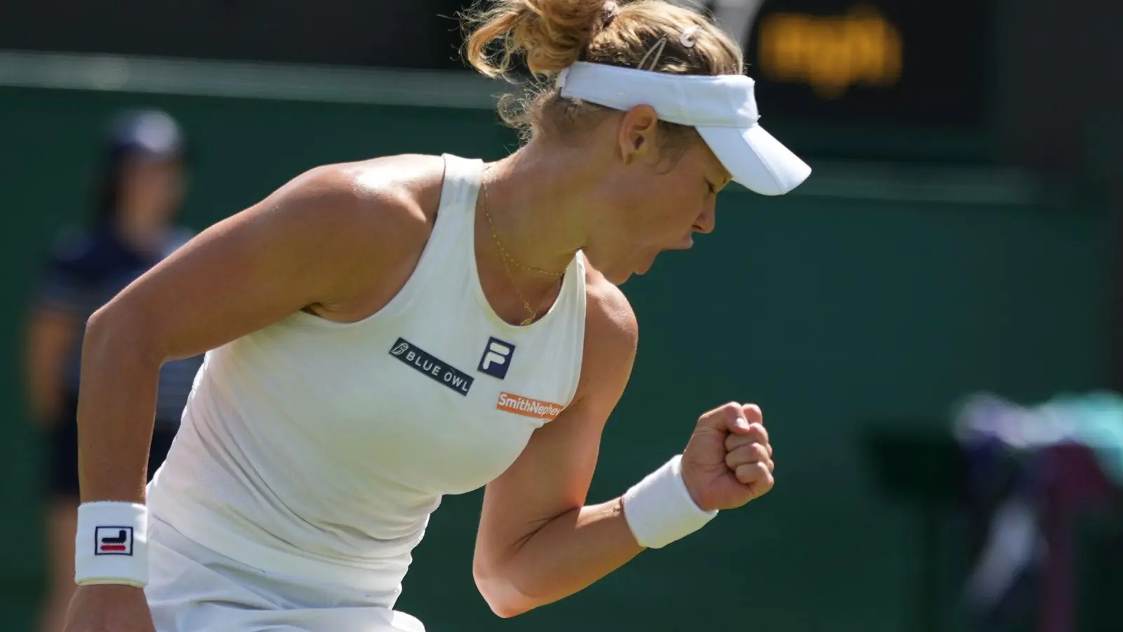 Laura Siegemund darf jubeln. (Foto: Alastair Grant/AP/dpa)