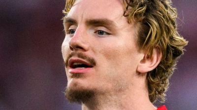 Nick Woltemade nimmt Abschied vom VfB Stuttgart und wechselt nach England. (Foto: Tom Weller/dpa)