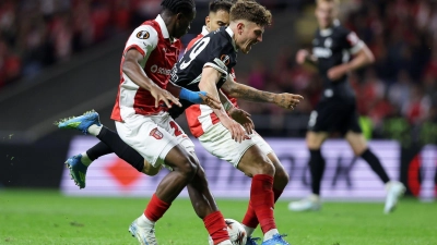 Philipp Treu hatte in Braga einen schweren Stand. (Foto: Miguel Angelo Pereira/AP/dpa)