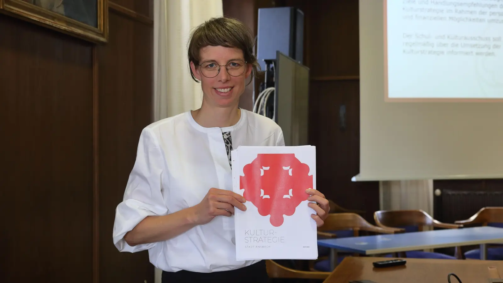 Stellte die „Kulturstrategie” vor: Nadja Wilhelm, Kultur- und Tourismusreferentin der Stadt Ansbach (Foto: Thomas Wirth)