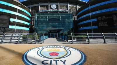 Das Etihad Stadium von Manchester City. (Foto: Martin Rickett/PA Wire/dpa)