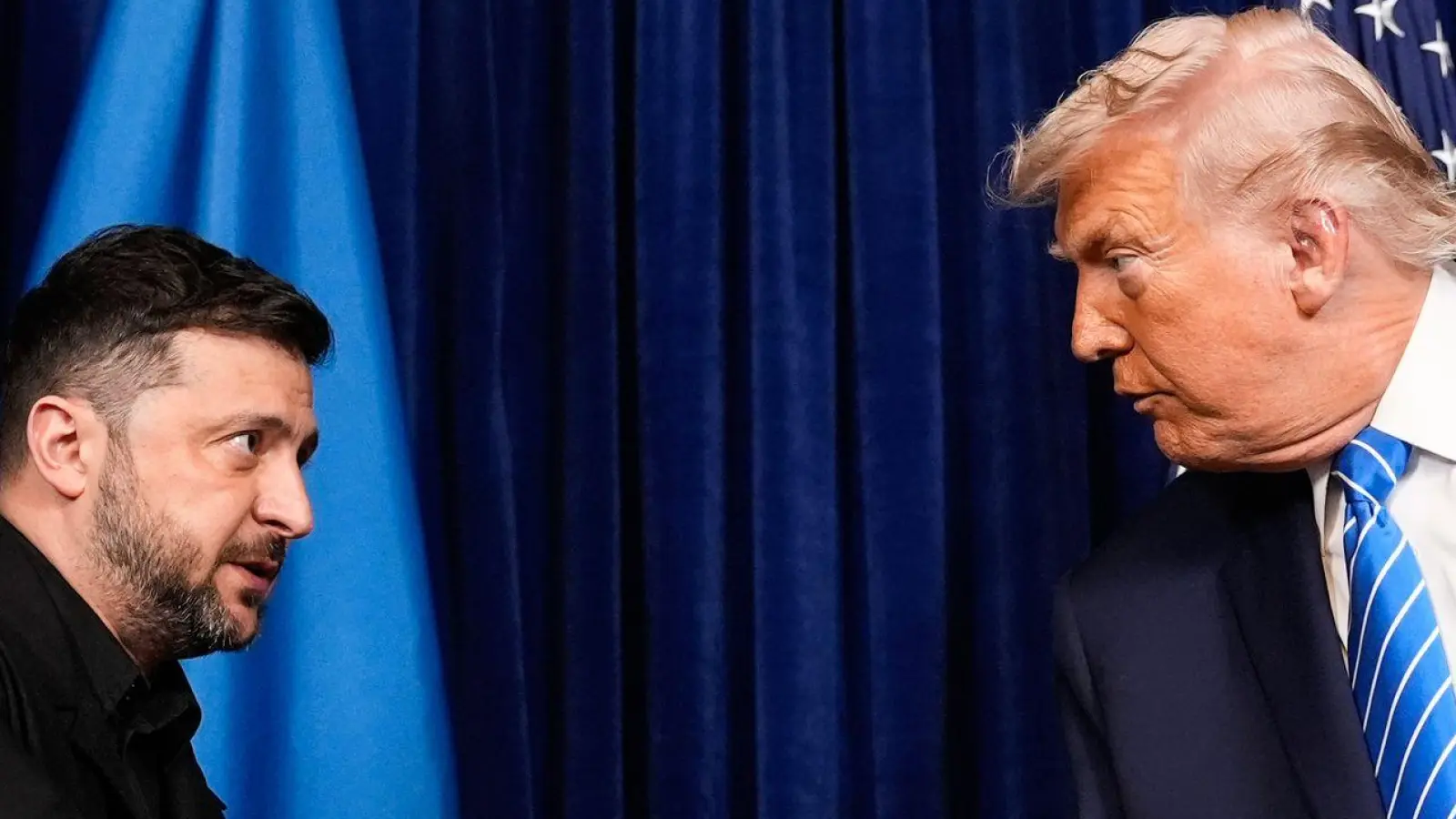 Das Treffen von Trump und Selenskyj endete ohne konkrete Ergebnisse.  (Foto: Alex Brandon/AP/dpa)