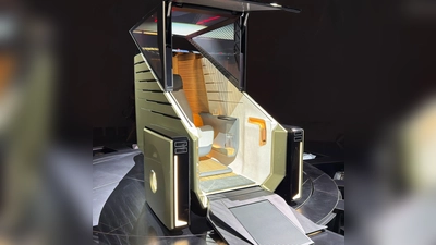 Konzipiert als autonomer Einsitzer: das LS Micro Concept von Lexus. (Foto: Thomas Geiger/dpa-tmn)