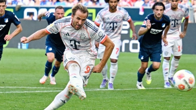 Bayern-Torjäger Harry Kane ist American-Football-Fan - Kickt er irgendwann sogar selbst den Ball in der NFL? (Foto: Uwe Anspach/dpa)
