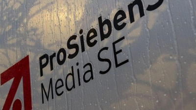Das Logo der ProSiebenSat.1 Media SE in Unterföhring. (Foto: Lennart Preiss/dpa)