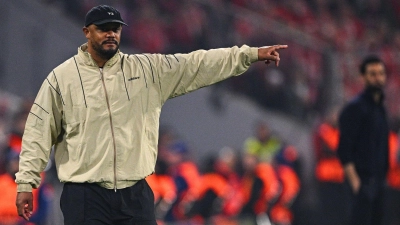 Im Hinspiel gegen Paris Saint-Germain wird Vincent Kompany keine Kommandos am Spielfeldrand geben können. (Foto: Tom Weller/dpa)