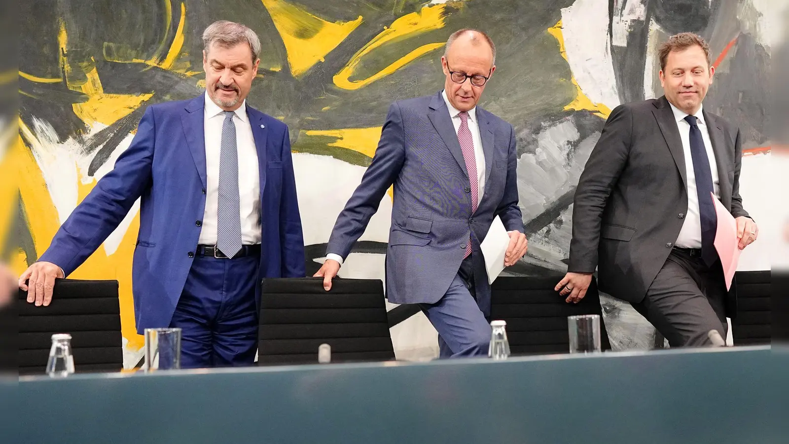 Mit Schwung und Tempo - so will sich die neue Koalition präsentieren. (Foto: Kay Nietfeld/dpa)