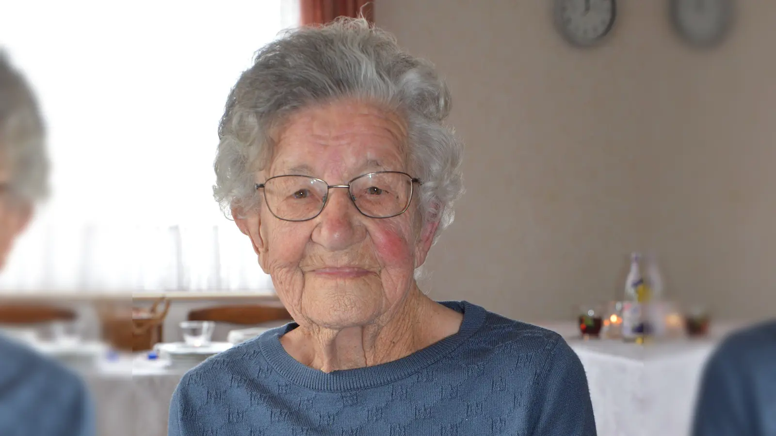 Bei guter Gesundheit und fröhlich feierte Emma Bauer in Geilsheim ihren 100. Geburtstag. (Foto: Peter Tippl)