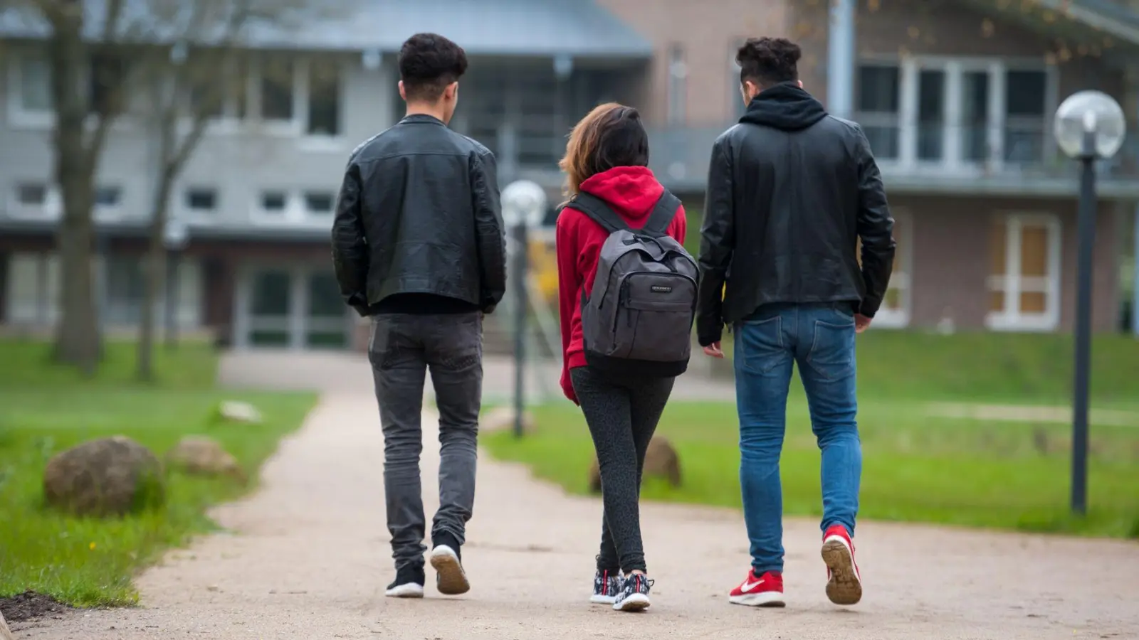 Syrische Geflüchtete auf dem Schulweg. (Archivfoto aus Niedersachsen) (Foto: picture alliance / dpa)
