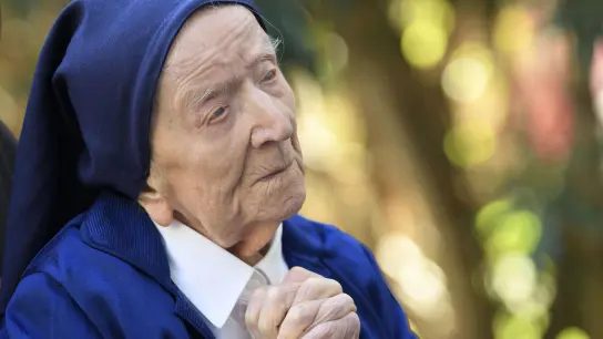 Schwester André ist im Alter von 118 Jahren gestorben. (Foto: Nicolas Tucat/AFP/dpa)