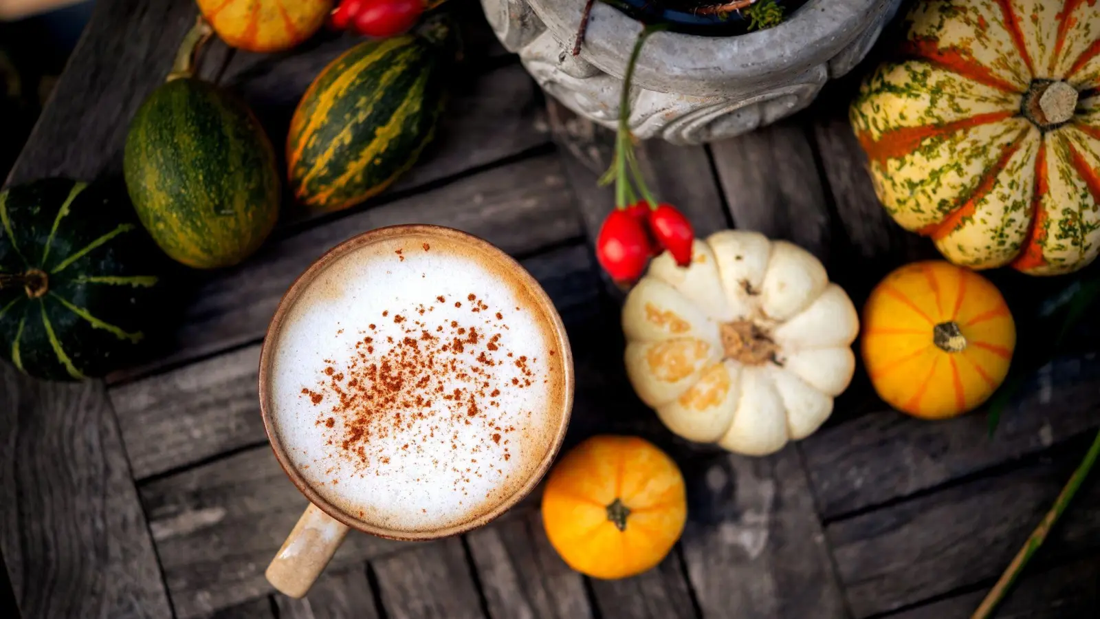 Besonders beliebt im Herbst: ein selbst gemachter Pumpkin Spice Latte. (Foto: Zacharie Scheurer/dpa-tmn)