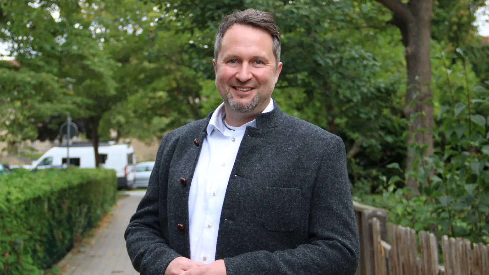 Florian Vogel möchte Oberbürgermeister von Rothenburg werden. (Foto: Clarissa Kleinschrot)