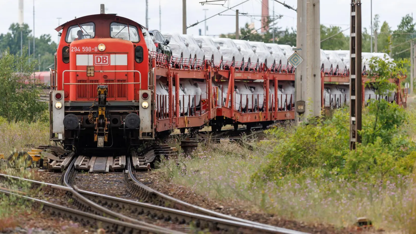 Bei DB Cargo steht derzeit alles auf dem Prüfstand - jetzt soll die Werke-Landschaft umstrukturiert werden. (Symbolbild) (Foto: Daniel Karmann/dpa)