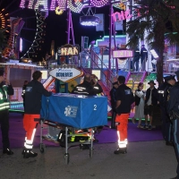 Schwerer Unfall zum Wochenbeginn auf der Wiesn. (Foto: Felix Hörhager/dpa)