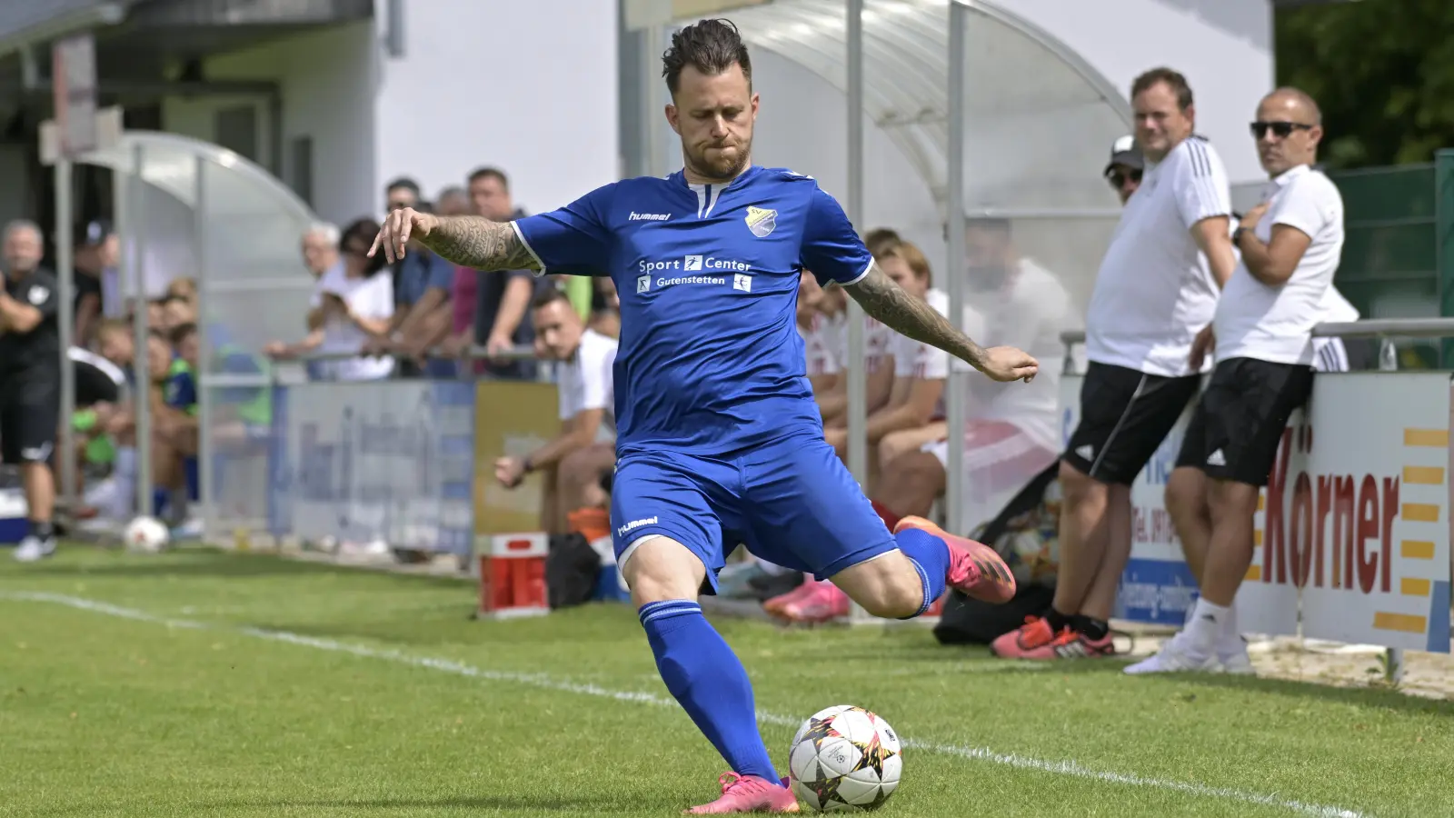 Beim 3:1 dreimal für Steinachgrund erfolgreich: Kevin Woleman. (Foto: Martin Rügner)