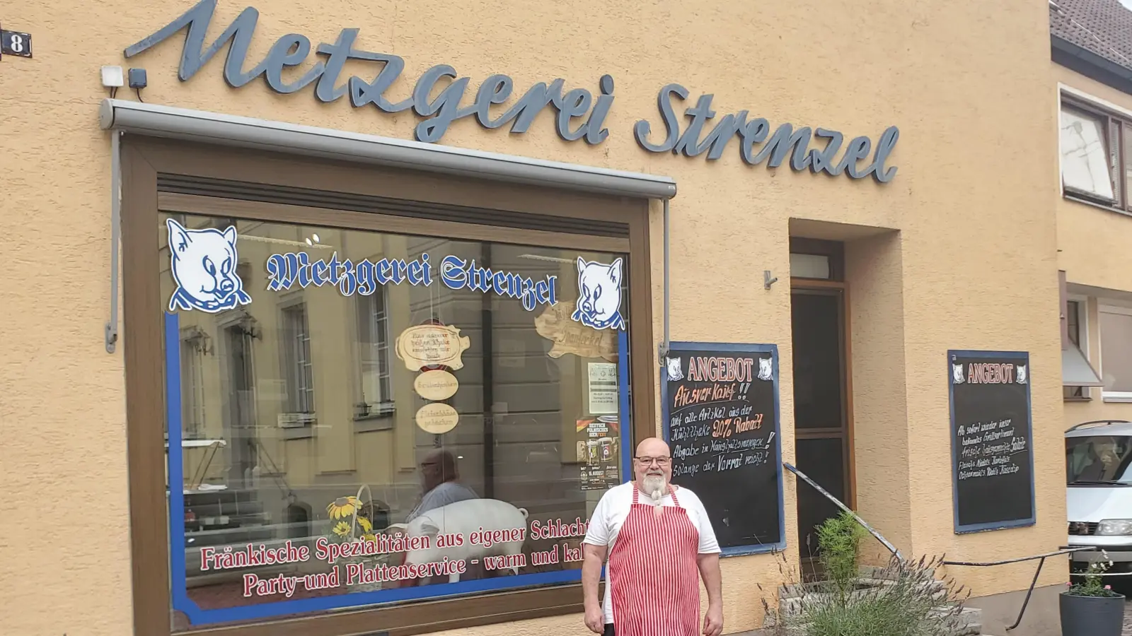 Die Metzgerei Strenzel gab es in Uffenheim seit 1958, in der Schmiedsgasse seit 1964. (Foto: Ulli Ganter)