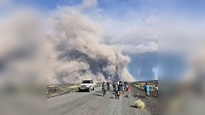 Der Ausbruch gilt als erste dokumentierte Aktivität des Hayli Gubbi seit mehreren Jahrtausenden. (Foto: Uncredited/Afar Government Communication Bureau/AP/dpa)