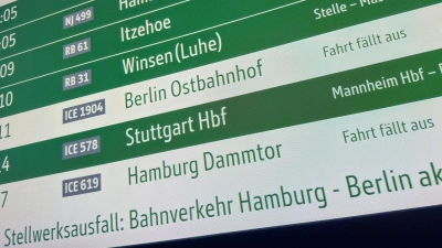 Der Stellwerkausfall bei Lüneburg ist laut Bahn behoben. Der Verkehr zwischen Hamburg und Berlin rollt wieder an.  (Foto: Bodo Marks/dpa)