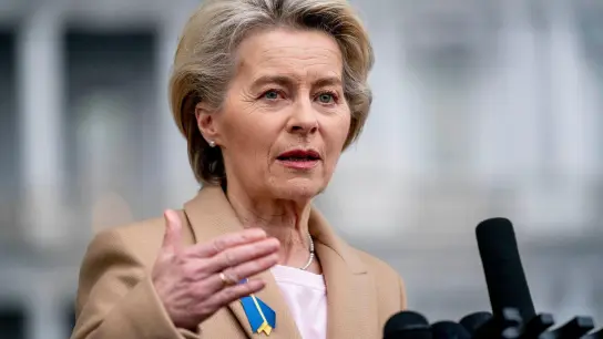 EU-Kommissionspräsidentin Ursula von der Leyen will bei der Reform des europäischen Strommarktes die Verbraucher schützen. (Foto: Andrew Harnik/AP/dpa)