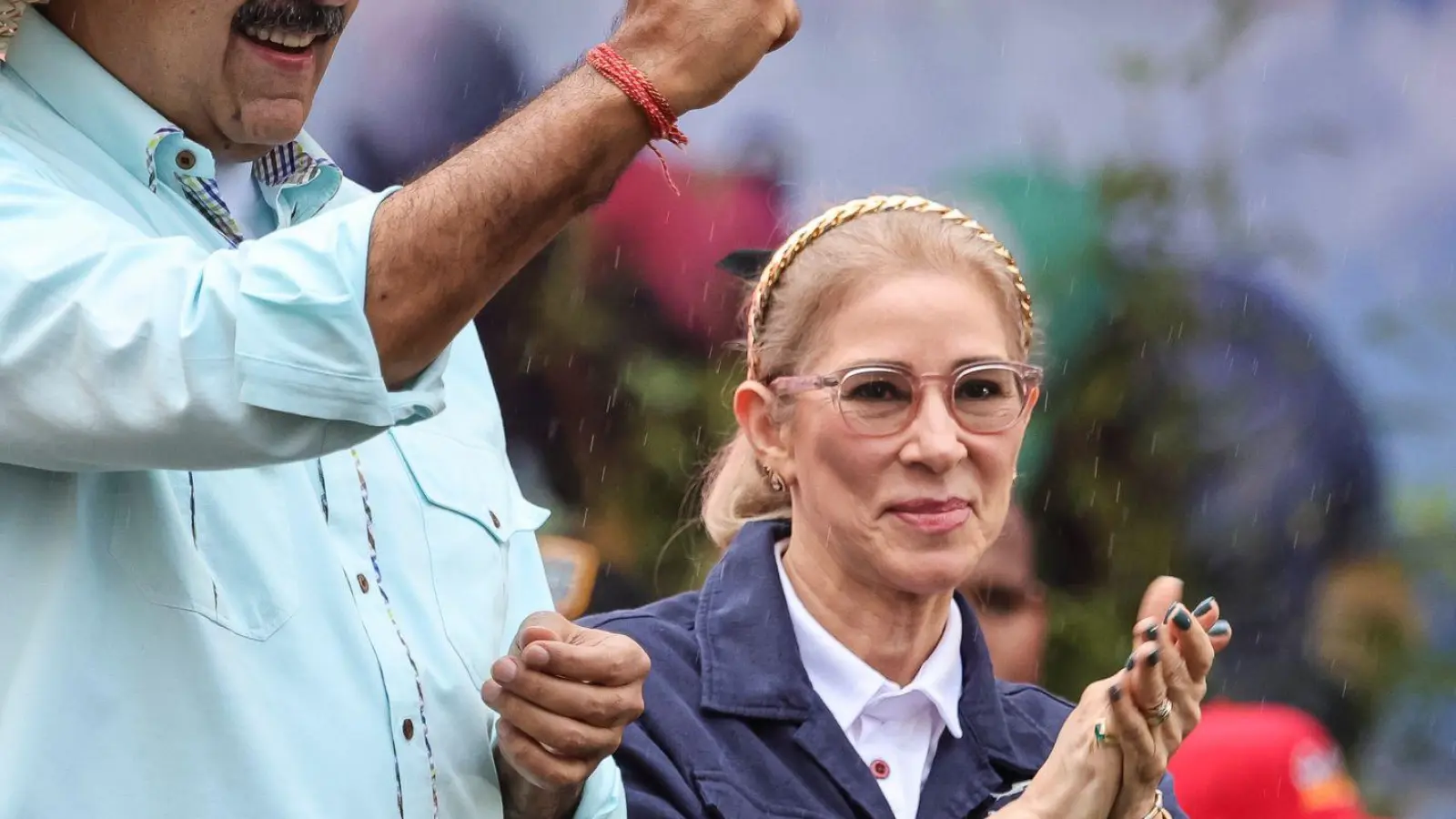 Erhöhter US-Druck auf die Familie von Maduro und Ehefrau Cilia Flores. (Archivbild)  (Foto: Jesus Vargas/dpa)