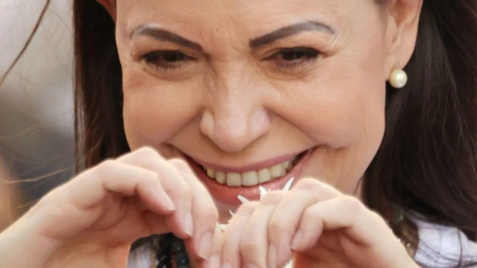 Die venezolanische Oppositionsführerin María Corina Machado. (Archivbild) (Foto: Jesus Vargas/dpa)