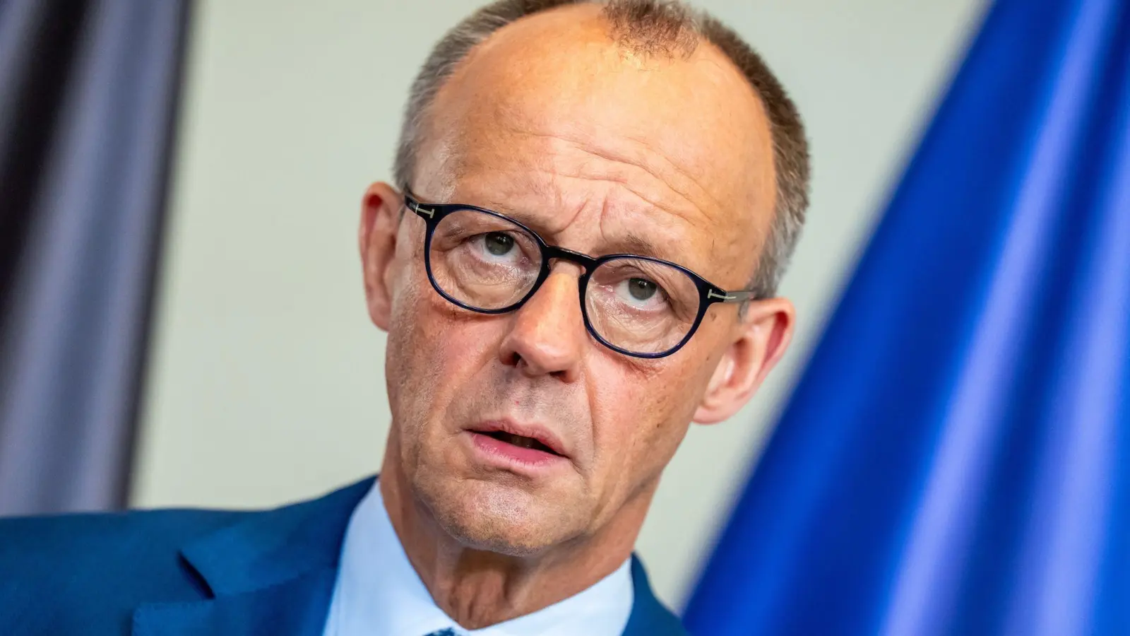 Merz: Wir gehen in kleinen Schritten voran. (Foto: Michael Kappeler/dpa)