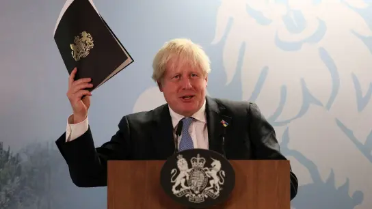 Feiert er bald ein Comeback als Premier?: Boris Johnson. (Foto: Chris Radburn/PA/AP/dpa)