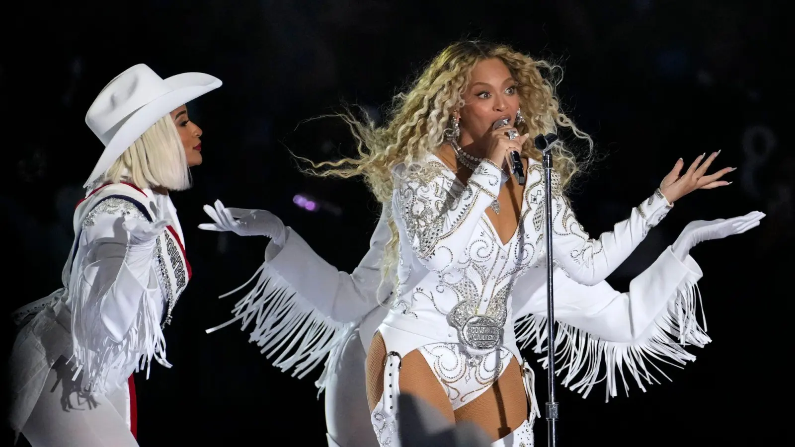 Beyoncé ist zurzeit mit ihrem Erfolgsalbum „Cowboy Carter“ auf Tour. (Archivbild) (Foto: David J. Phillip/AP/dpa)