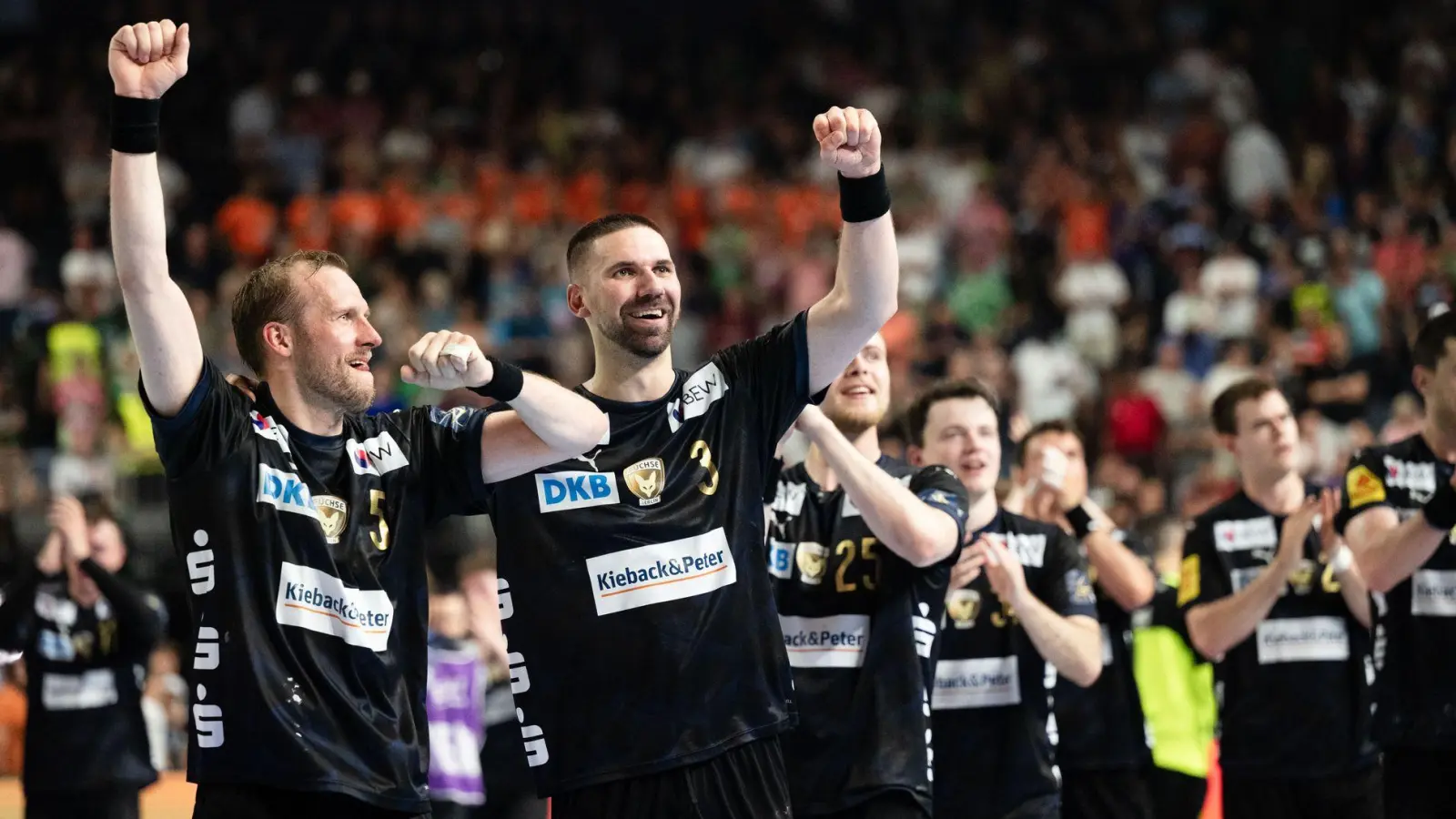 Die Füchse Berlin treffen im Endspiel der Champions League auf den SC Magdeburg. (Foto: Marius Becker/dpa)