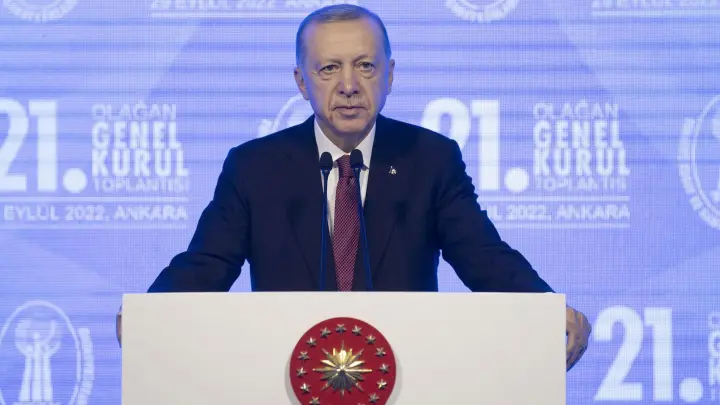 Recep Tayyip Erdogan, Präsident der Türkei, im September. (Foto: Turkish Presidency/APA Images via ZUMA Press Wire/dpa)