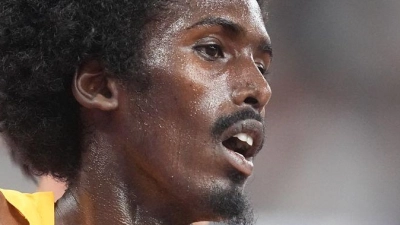 Mohamed Abdilaahi hat in Kalifornien den deutschen Rekord über 10.000 Meter geknackt. (Archivbild) (Foto: Michael Kappeler/dpa)