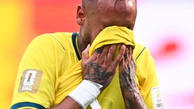 Macht nach 130 Länderspielen für Brasilien Schluss: Neymar. (Foto: Tom Weller/dpa)