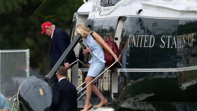Natalie Harp gilt als enge Vertraute von US-Präsident Donald Trump. (Archivbild) (Foto: Jose Luis Magana/AP/dpa)