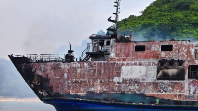Die Unglücksursache ist noch unklar. (Foto: Uncredited/Philippine Coast Guard/AP/dpa)