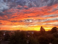 Flammendes Finale - gesehen bei Lohr (Foto: Heinz Schopf)