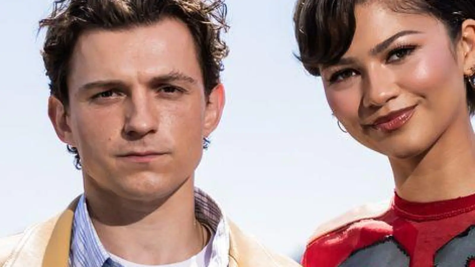Die Stars aus „Spider-Man: Brand New Day“, Tom Holland und Zendaya, wären gern für einen Tag unbekannt. (Foto: Christoph Soeder/dpa)