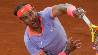 Rafael Nadal steht in Madrid in der dritten Runde. (Foto: Manu Fernandez/AP/dpa)