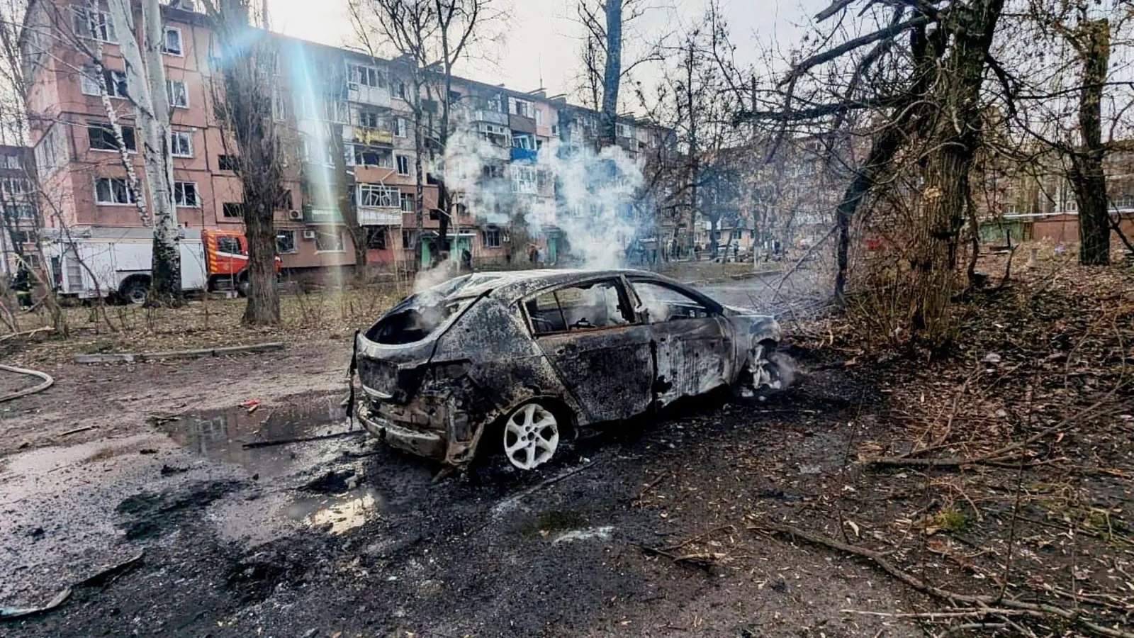 Die Industriestadt Krywyj Rih ist immer wieder Ziel von russischen Angriffen mit Raketen und Kampfdrohnen. (Archivbild) (Foto: Uncredited/Ukrainian Emergency Service/dpa)