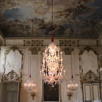 Bis Oktober können Interessierte über die Sonderausstellung in der Ansbacher Residenz den Carlone-Saal mit seinem Deckenfresko besichtigen. (Foto: Constantin Prosch)
