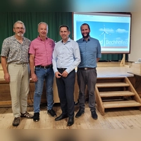 Die neu gewählten Aufsichtsratsmitglieder (von links): Michael Eff, Siegfried Dörsch, Sven Waidmann und Franz Schwaiger. Es fehlt der in Abwesenheit gewählte Helmut Schnotz. (Foto: Bernd Kober)