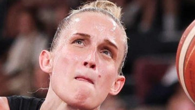 Auf Leonie Fiebich wird es bei der Basketball-WM ganz besonders ankommen. (Archivbild) (Foto: Christian Charisius/dpa)
