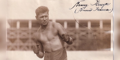Boxer, Rettungsschwimmer, Bauarbeiter: Karl Bruno Kreuzer alias Benny Krueger in den USA. (Repro: Rudolf Eder)