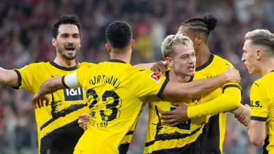 Borussia Dortmund siegt gegen den FC Bayern München. (Foto: Sven Hoppe/dpa)
