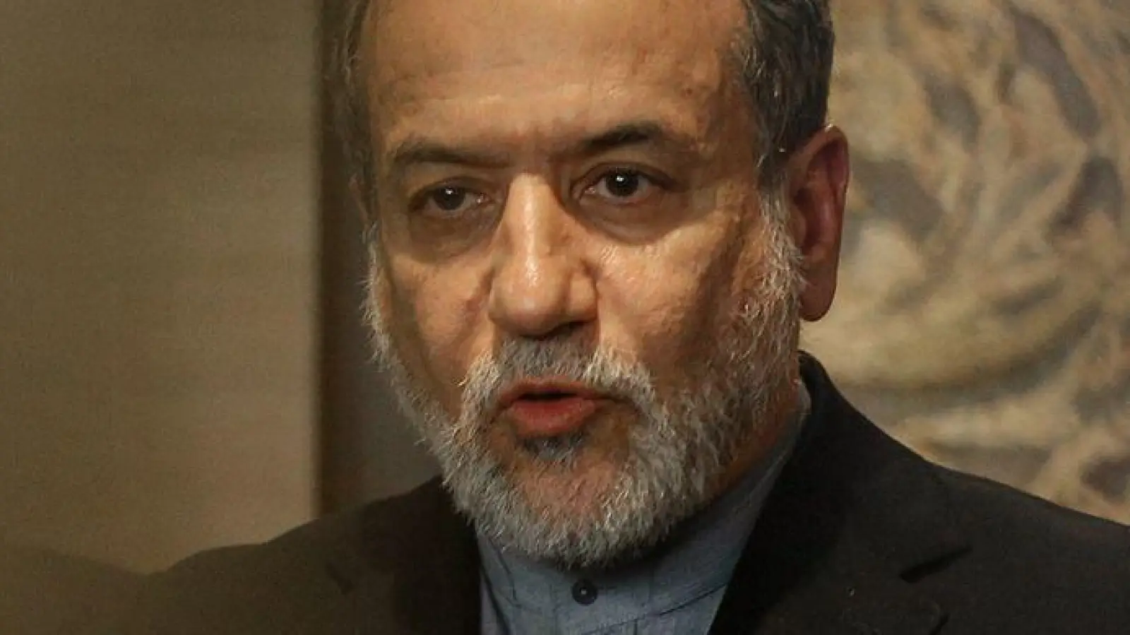 Der iranische Außenminister Abbas Araghtschi wird am Freitag in Genf erwartet. (Archivbild) (Foto: Marwan Naamani/dpa)