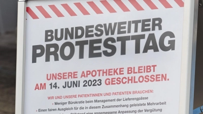 Am Montag, 23. März, streiken die Apothekerinnen und Apotheker in der Region zum Teil wieder. Das Bild stammt vom Protest im Jahr 2023. (Archivbild: Jim Albright)