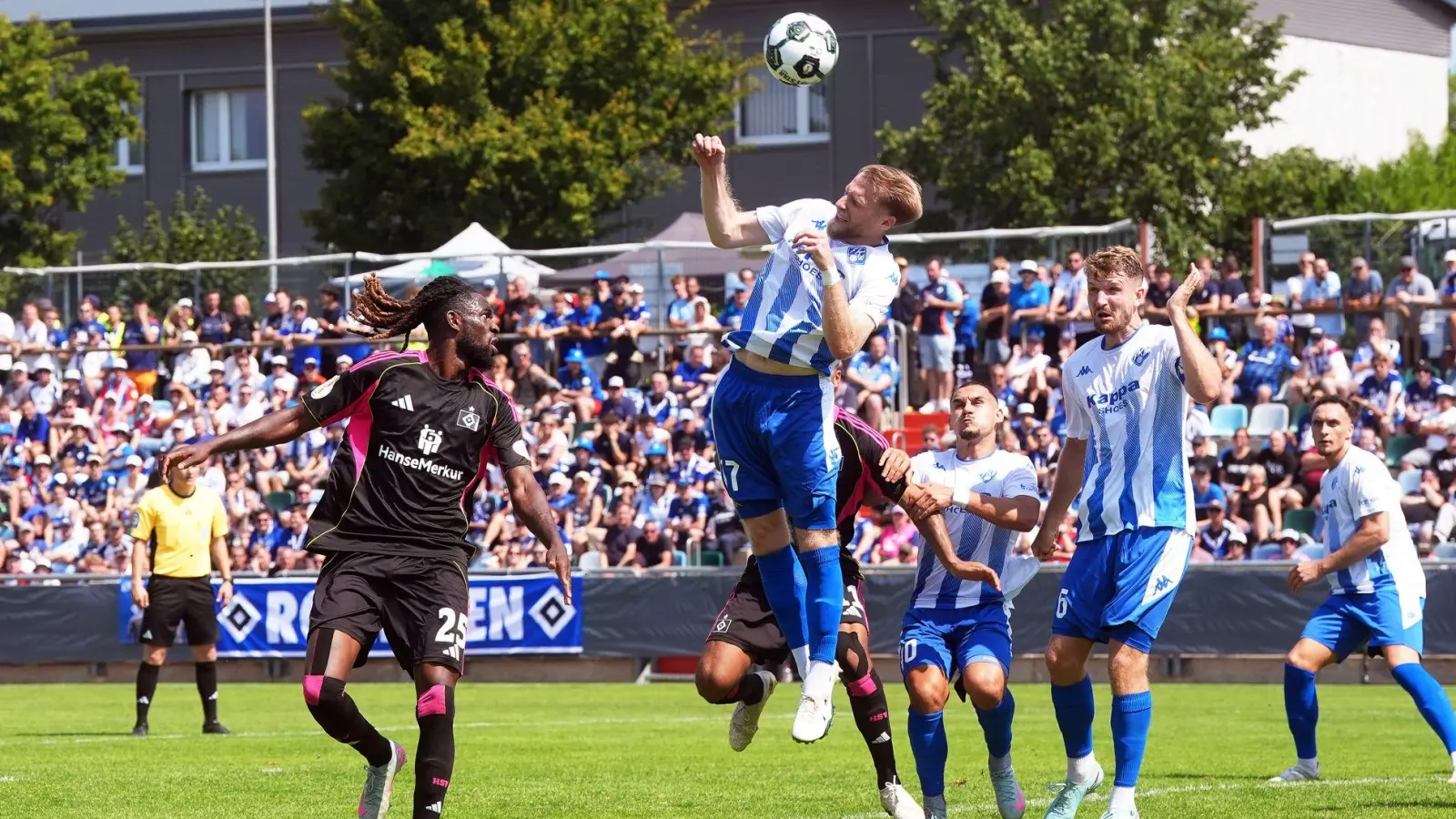 Jordan Torunarigha (li) und der HSV sehen ganz schlecht aus  (Foto: Thomas Frey/dpa)