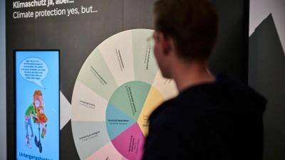 Das Museum für Kommunikation in Berlin zeigt die Ausstellung „Klima_X. Warum tun wir nicht, was wir wissen?“. (Foto: Yves Sucksdorff/Museum für Kommunikation Berlin/dpa)