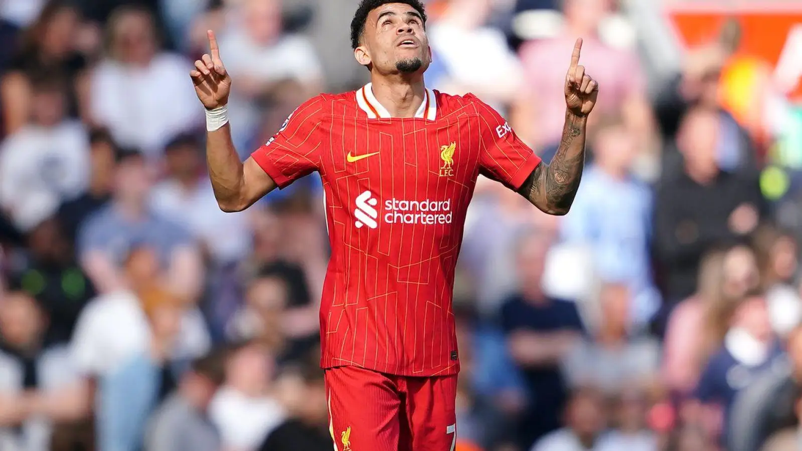 Bleibt Luis Díaz, geht er und wenn ja: Etwa zum FC Bayern? (Foto: Peter Byrne/PA Wire/dpa)