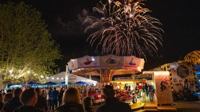 Das obligatorische Feuerwerk am Schießwasen darf auch 2025 zum Frühlingsfest in Bad Windsheim nicht fehlen. (Archivbild: Mirko Fryska)